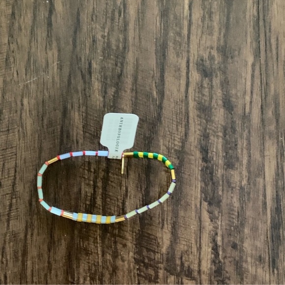 Anthropologie colorful beaded chicklet bracelet - Picture 1 of 7